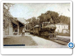 Clinton - LVRR Staion Wth Train - c 1910