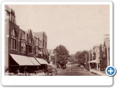 Clinton - Main Street View -  Wagons Stors Etc. - c 1910
