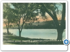 Frenchtown - The Delaware River from the Station - c 1910