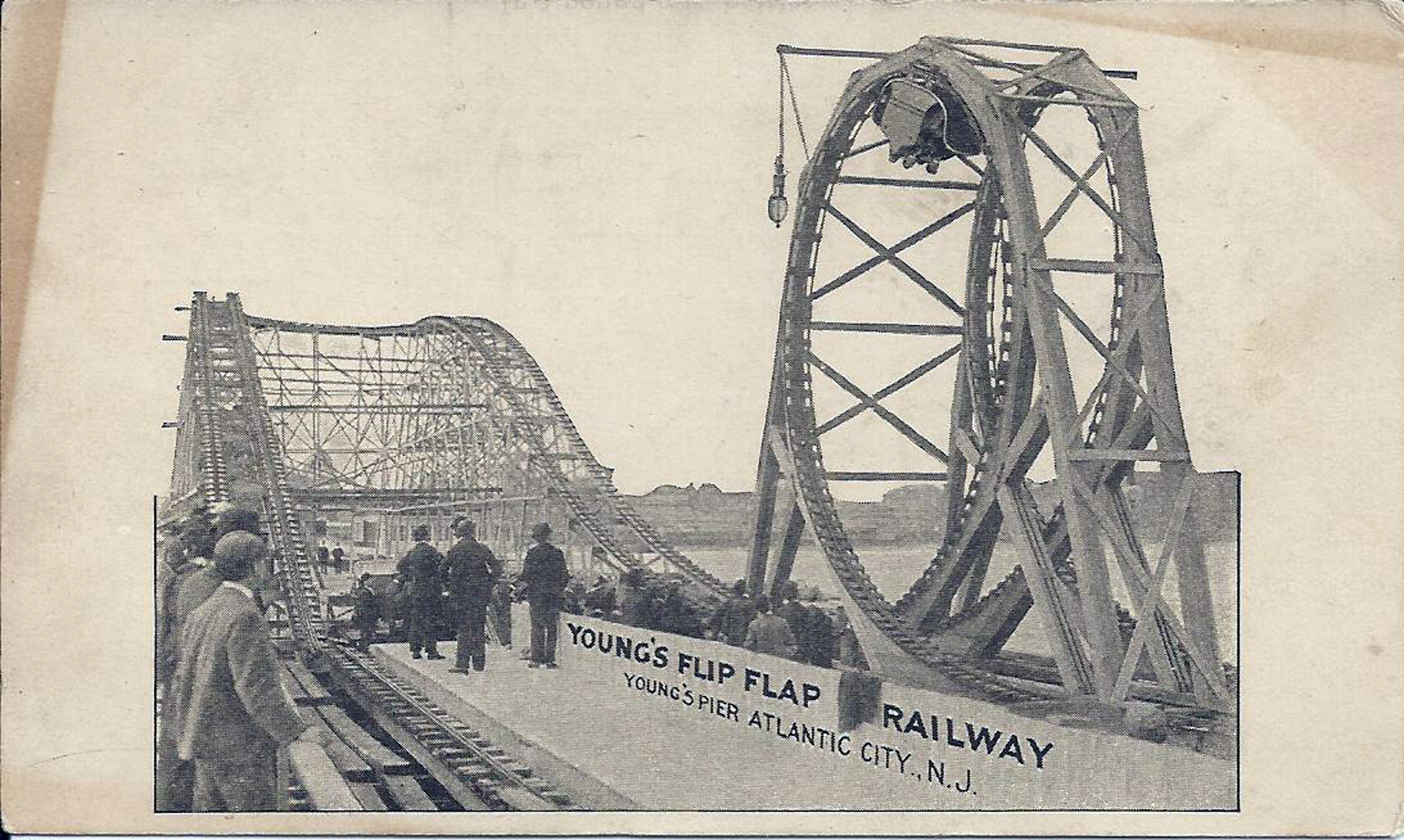 ATlantic City - Youngs Pier - Youngs Flip Flap Railway - 1901