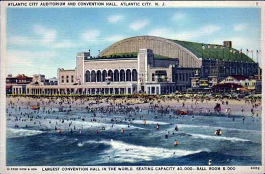 Atlantic City - Convention Hall from the sea