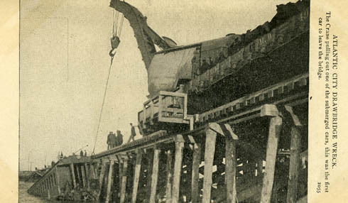 Atlantic City - Drawbridge wreck - long view