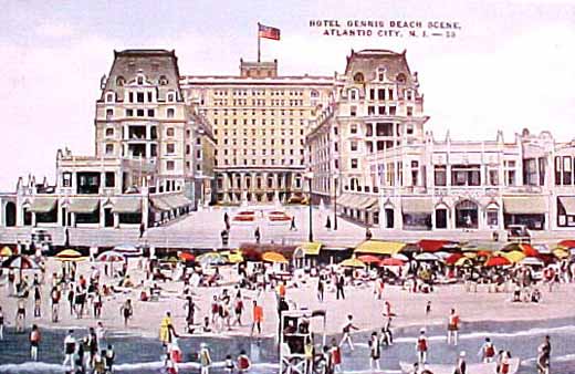 Atlantic City - Hotel Dennis and beach