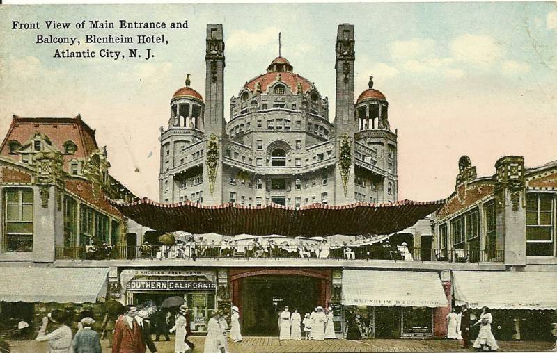 Atlantic City - Main Entrance to the Blenhiem Hotel