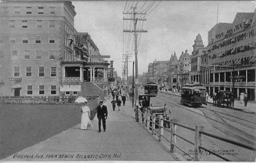 Atlantic City - Virginia Avenue from the beach