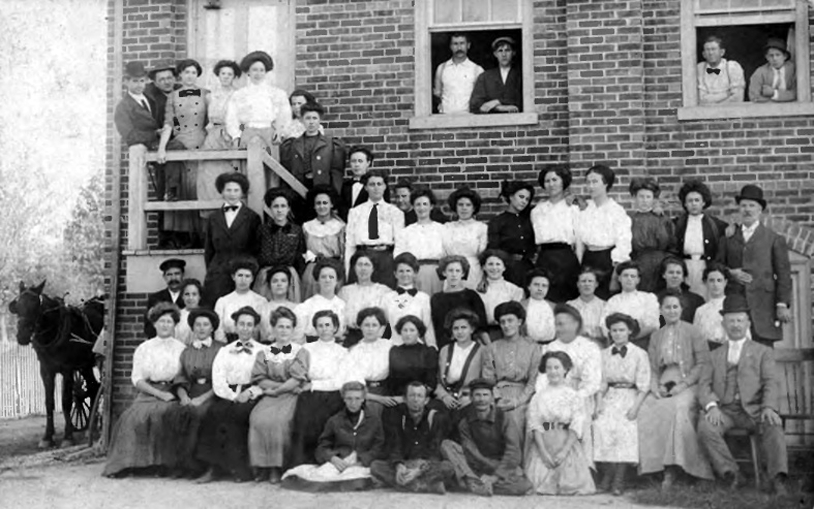 Egg Harbor City - Bauligs Underwear Factory - 56 workers of the Baulig Underwear Factory on Buffalo Avenue- across from Lincoln Park