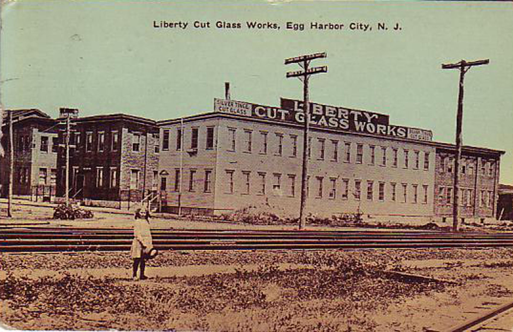 Egg Harbor City - Liberty Cut Glass with child - 1917