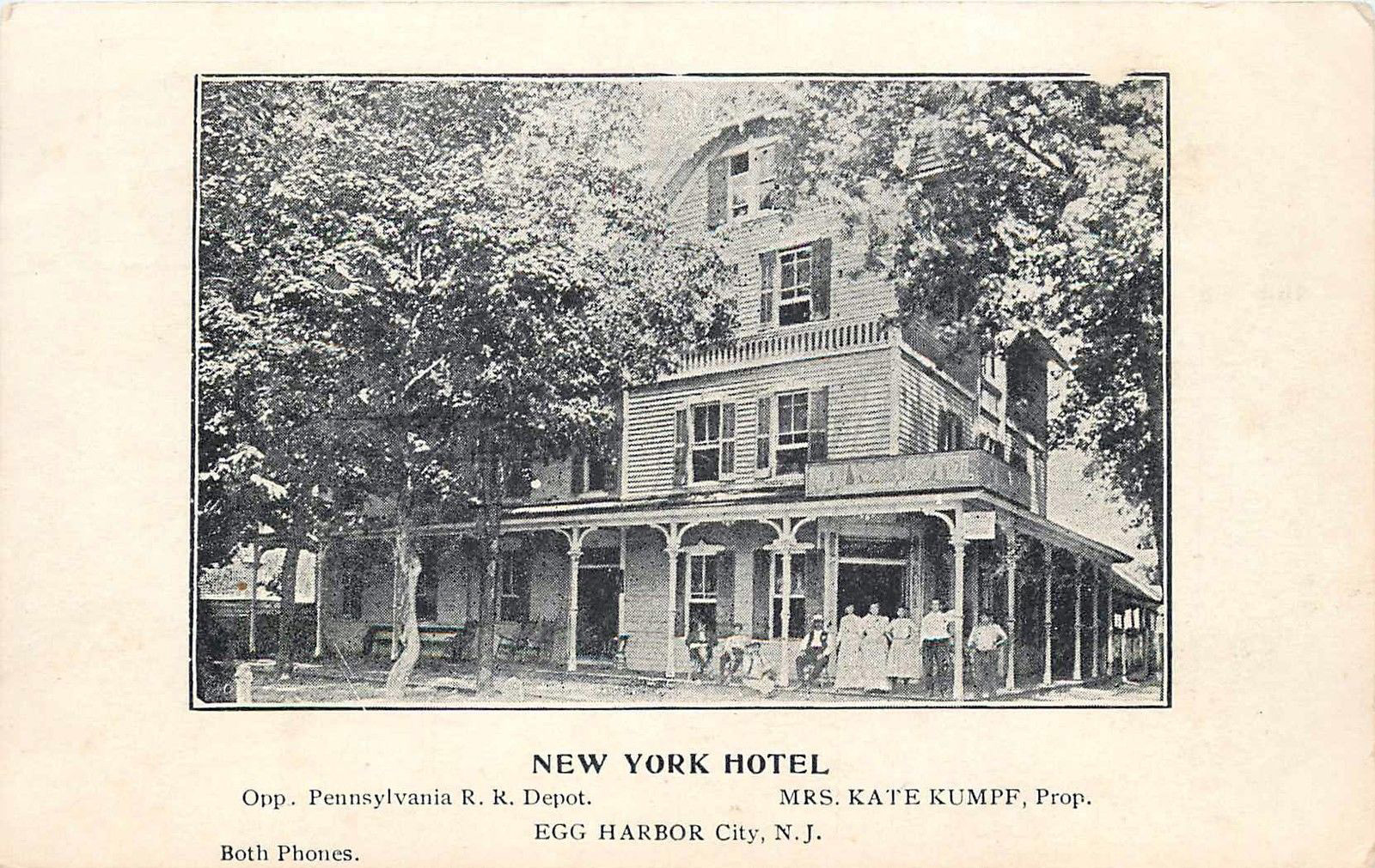 Egg Harbor City - New York Hotel with guests - c 1910