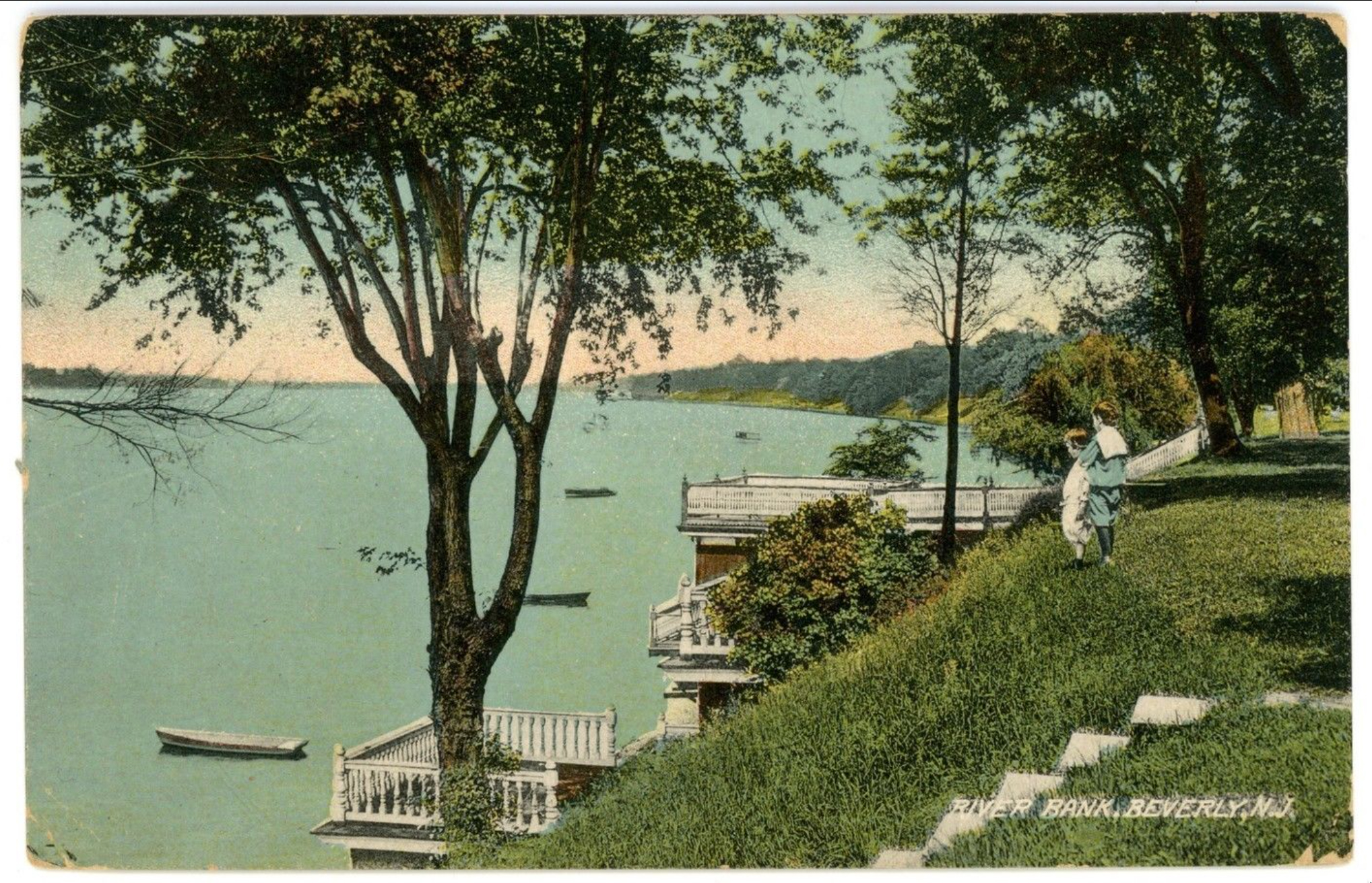 Beverly - Boathouse on the Delaware River - c 1910