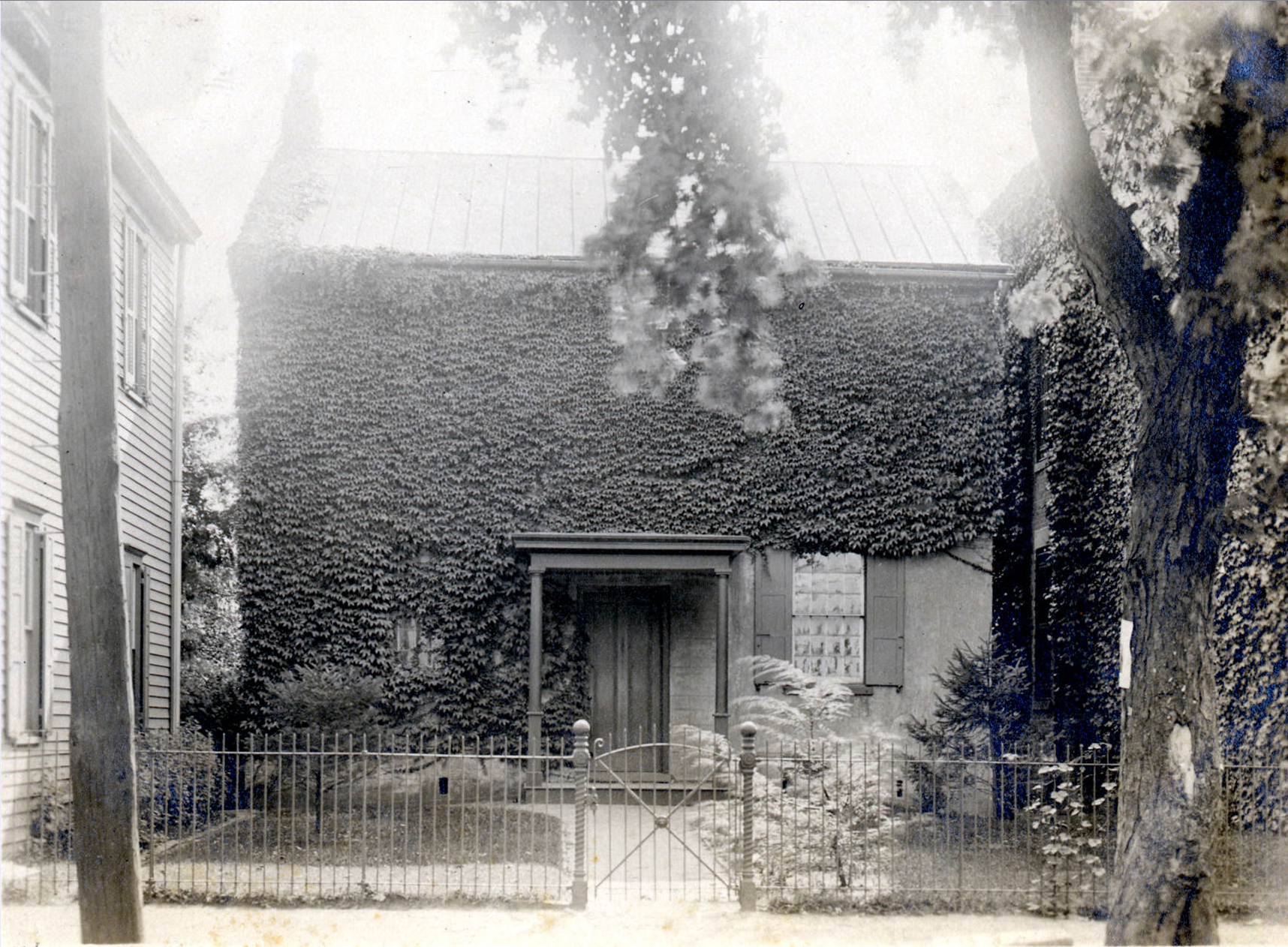 Bordentown - Exterior front - ivy covered