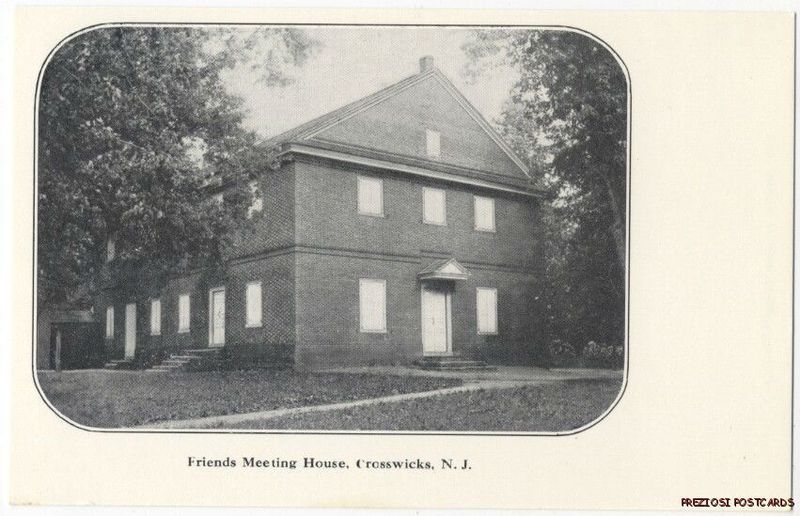 Crosswicks - Another view of Chesterfield Meeting House - c 1910