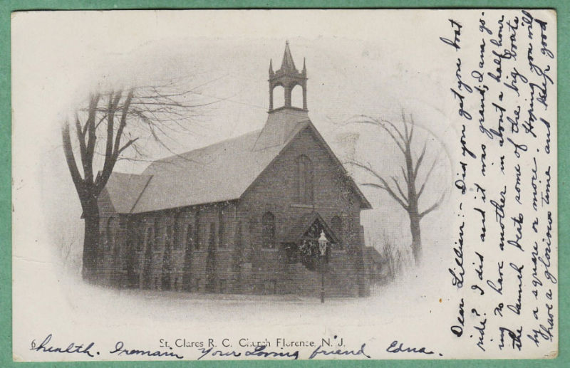 Florence - Saint Clares Roman Catholic Church - 1906 copy