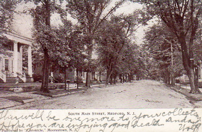 Medfird - A view of Souyh Main Street - c 1910