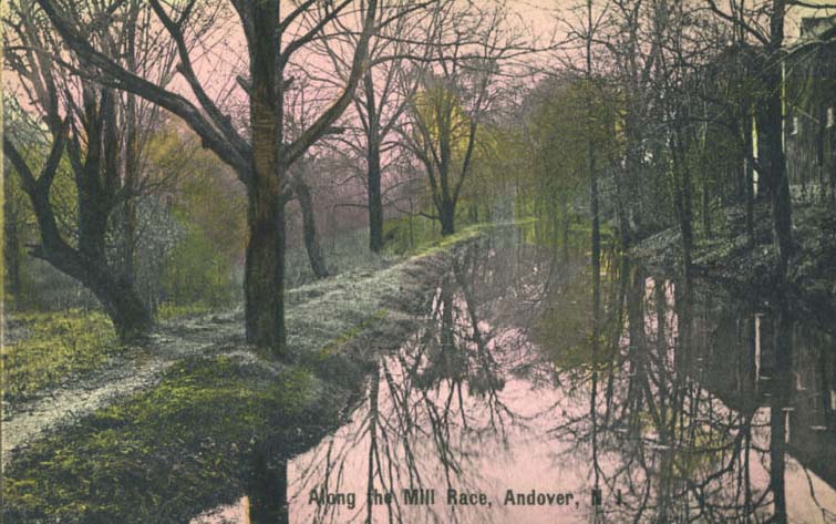 Andover - Along the nill race - 1910