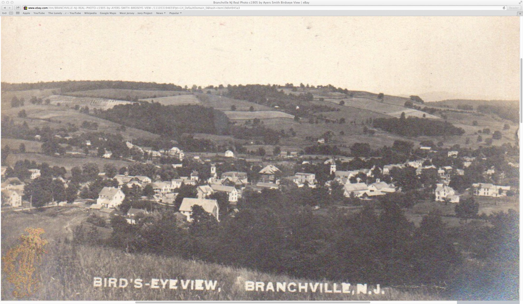 Branchville - Birds Eye View by Ayers and Smith - 1905