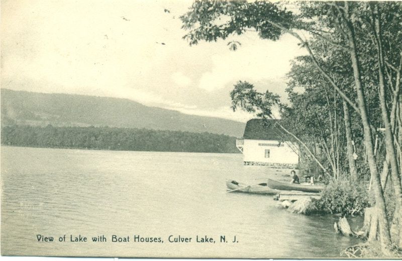 Culver Lake - A sweeping view of the lake - c 1910