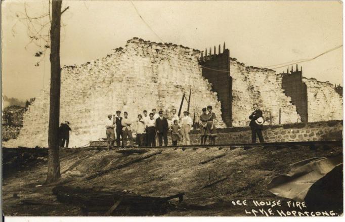 Lake Hopatcong - Aftermath of Ice House Fire - By Harris - c 1910