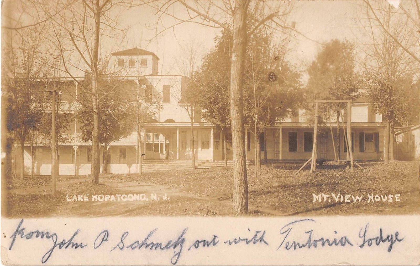 Lake Hopatcong - Mountain View House- c 1910