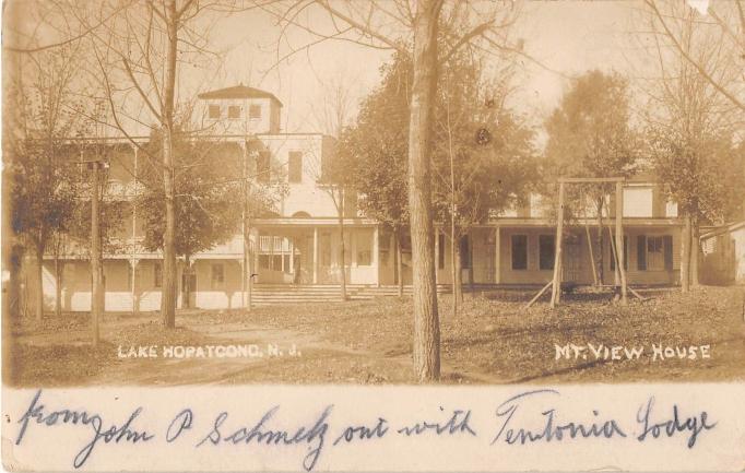 Lake Hopatcong - Mountain View House- c 1910