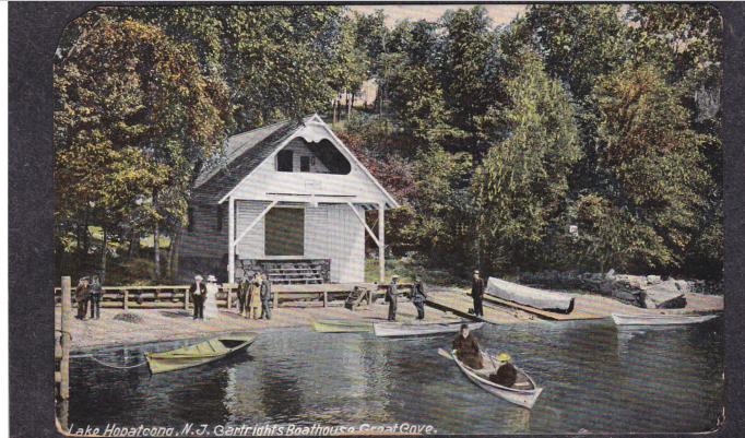 Lake Hopatcong - N J Cartights Boathouse at Great Cove