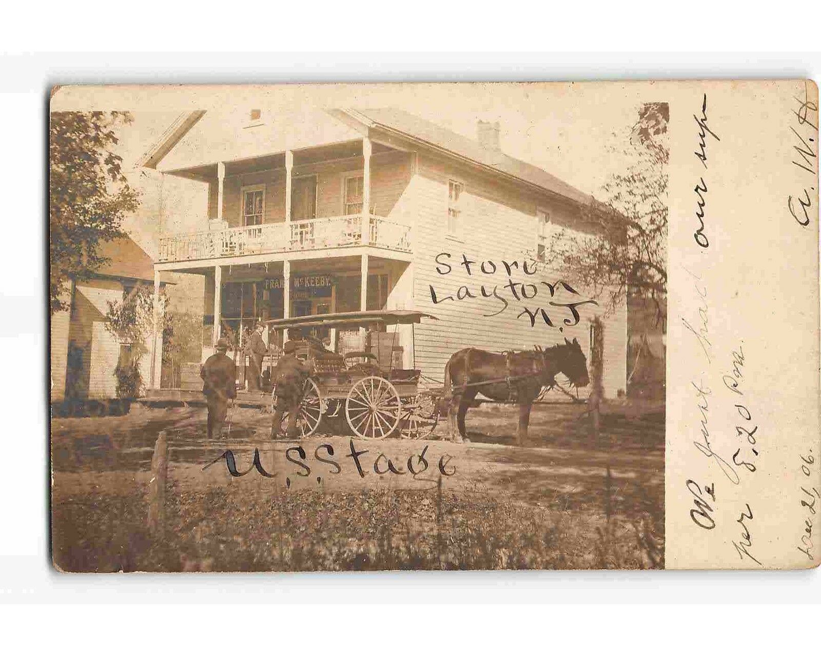 Layton - Stagecoach at the store - 1906