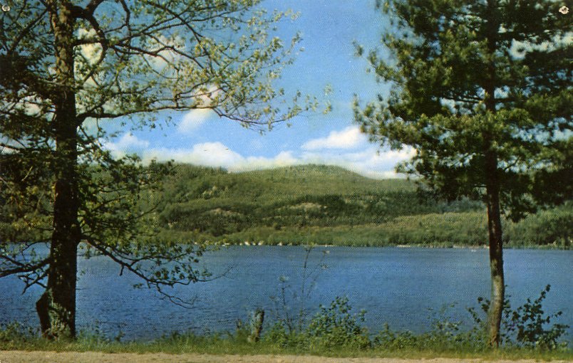 Newton vicinity -  CULVERS LAKE LOOKING THROUGH THE TREES