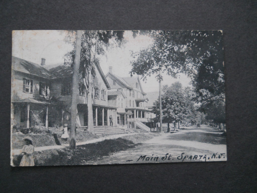 Sparta - a view along Main Street - c 1910