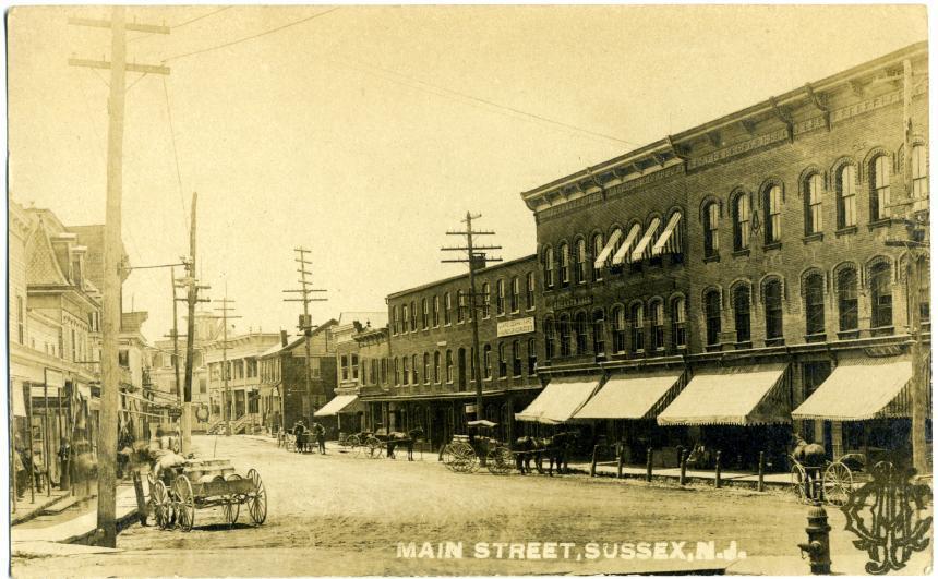 Sussex - Shot of Main Street - c 1910