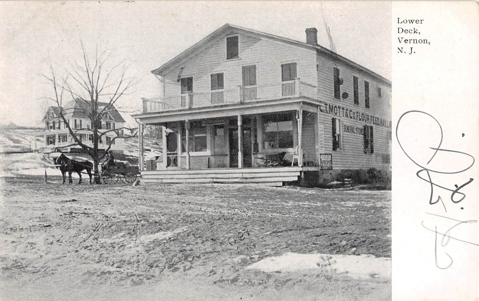 Vernon - Motts Store - Lower Deck - 1908